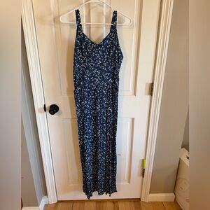 Floral Blue Maxi Dress